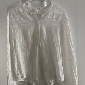 Treasure & Bond White Textured Blouse